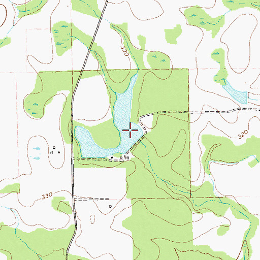 Topographic Map of Wilson Lake Dam, GA