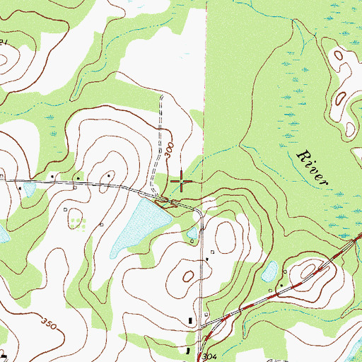 Topographic Map of Ross Lake Dam, GA