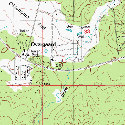 Topographic Map of Ross Draw, AZ