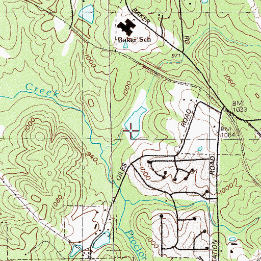 Topographic Map of Teem Lake Dam, GA