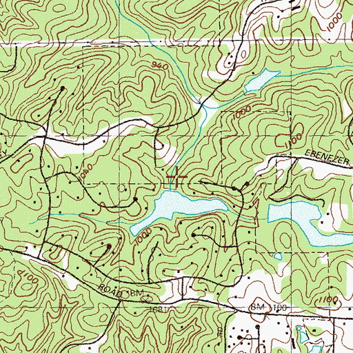 Topographic Map of Fulton Dam, GA