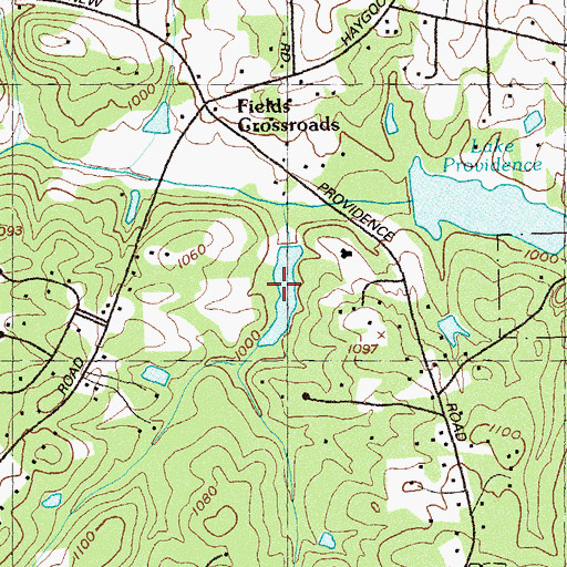 Topographic Map of Eads Lake, GA