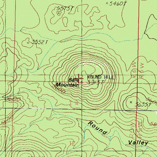 Topographic Map of Bald Mountain, AZ