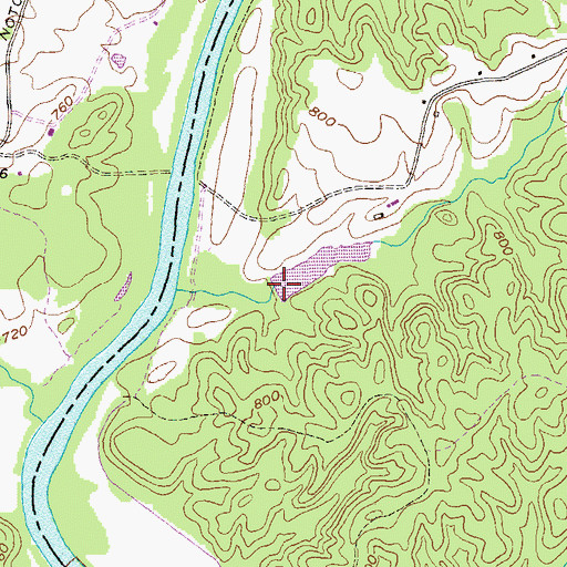 Topographic Map of Jones Ferry Road Dam, GA