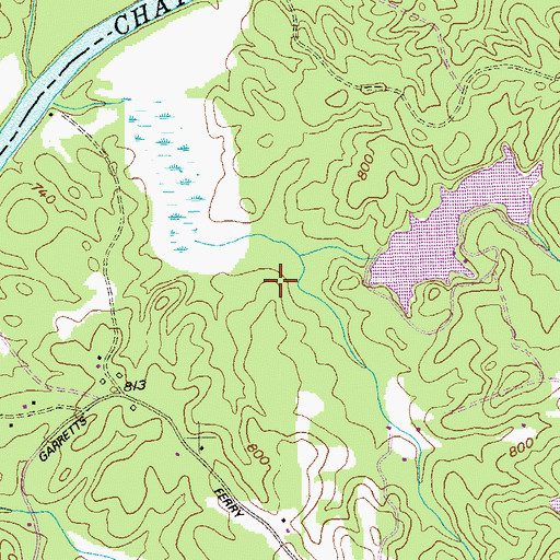 Topographic Map of Smith Lake, GA