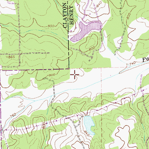 Topographic Map of Harbin Dam, GA