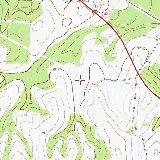 Topographic Map of Harold Lake, GA