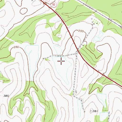 Topographic Map of Harold Lake East Dam, GA