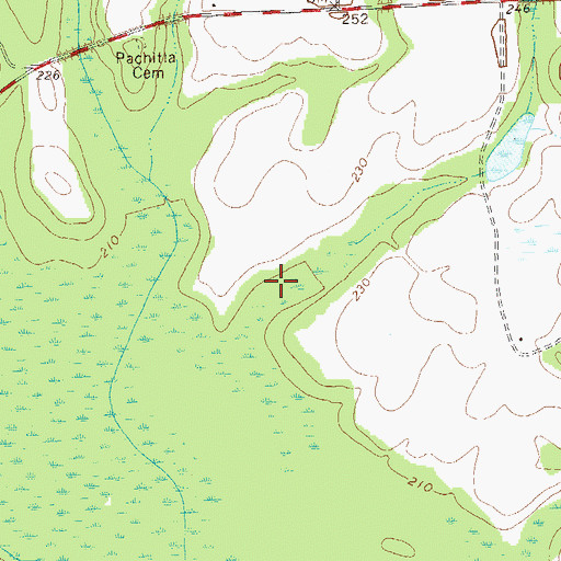 Topographic Map of Taylor Lake, GA