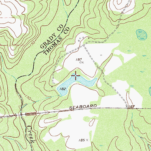 Topographic Map of Scott Lake, GA