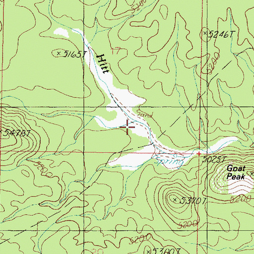 Topographic Map of Round Valley Wash, AZ
