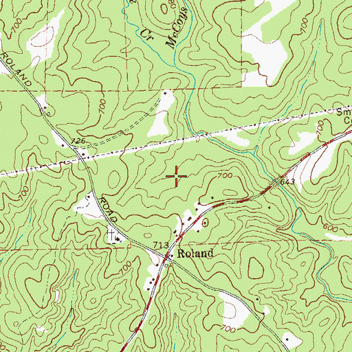 Topographic Map of Hammonds Lake Dam, GA