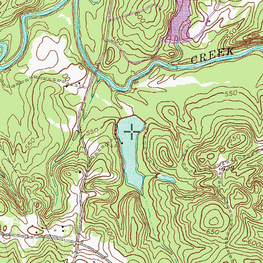 Topographic Map of Bickerstaff Lake South Dam, GA