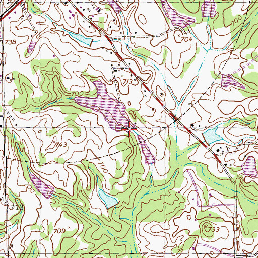 Topographic Map of Storey Dam, GA