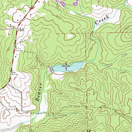 Topographic Map of Palmetto Creek Structure Number 10 La, GA