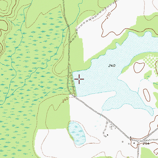 Topographic Map of Freatherfield Lake Dam, GA