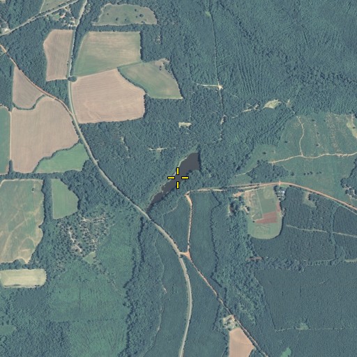 Aerial/Satellite Image of Wallers Pond Dam, GA