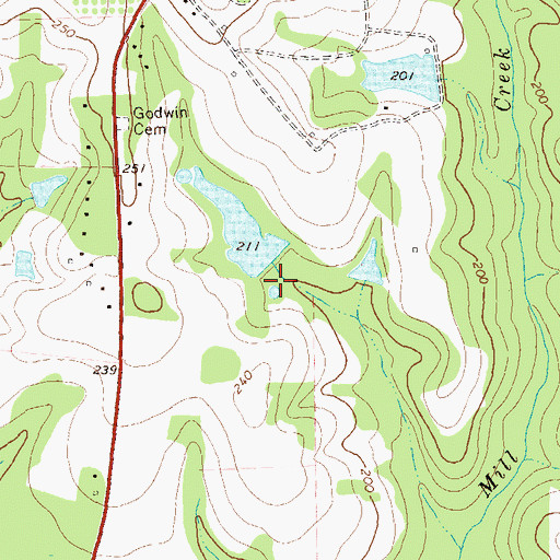 Topographic Map of Lake Wight North, GA