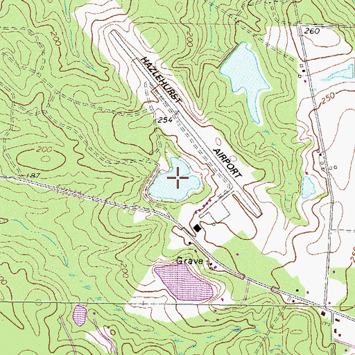 Topographic Map of Cook Lake, GA