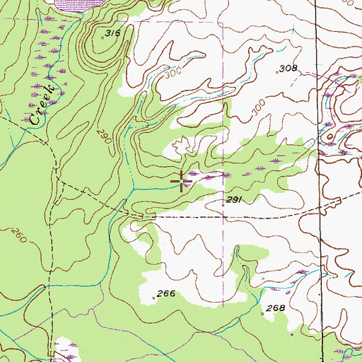 Topographic Map of Hards Pond Dam, GA