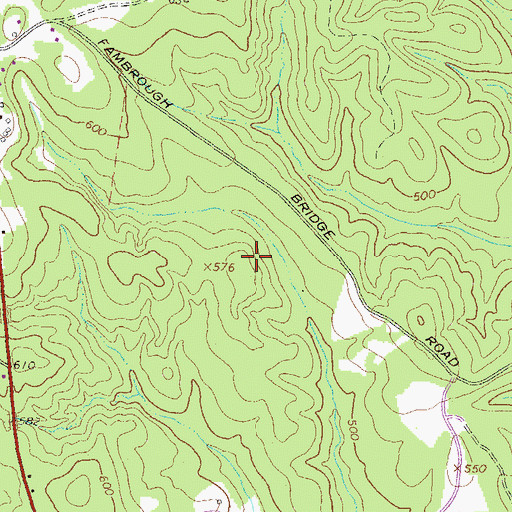 Topographic Map of Upper Elders Lake, GA