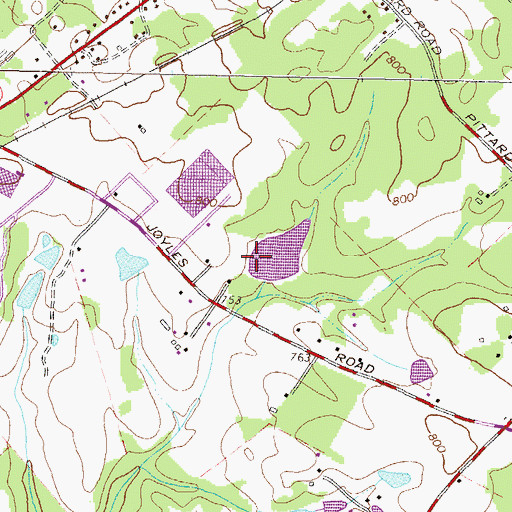 Topographic Map of Dupont Dam, GA