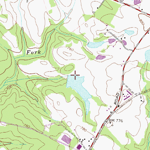 Topographic Map of Christian Dam, GA