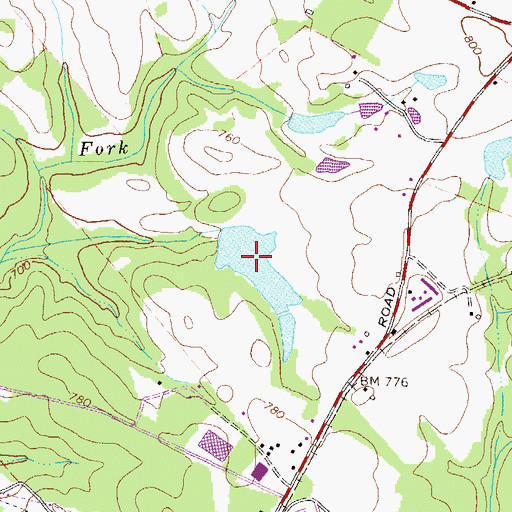 Topographic Map of Christian Lake, GA