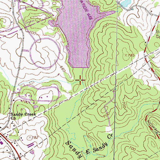 Topographic Map of Dam Number 10, GA