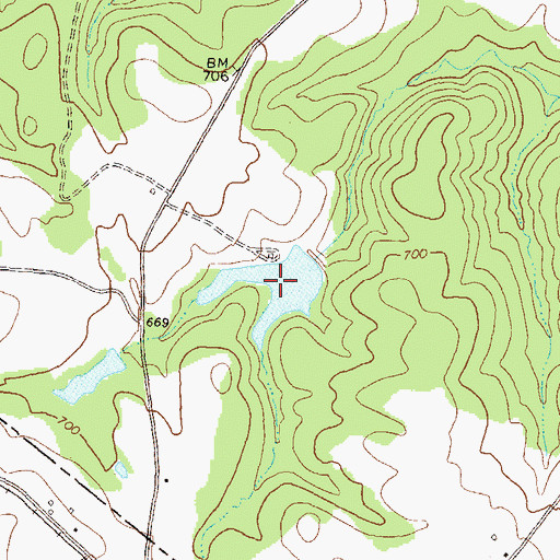 Topographic Map of Kennedy Lake, GA