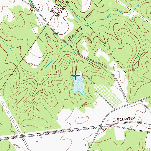 Topographic Map of Griffin Dam, GA