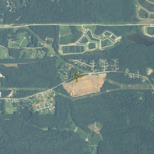 Aerial/Satellite Image of Feagins Dam, GA