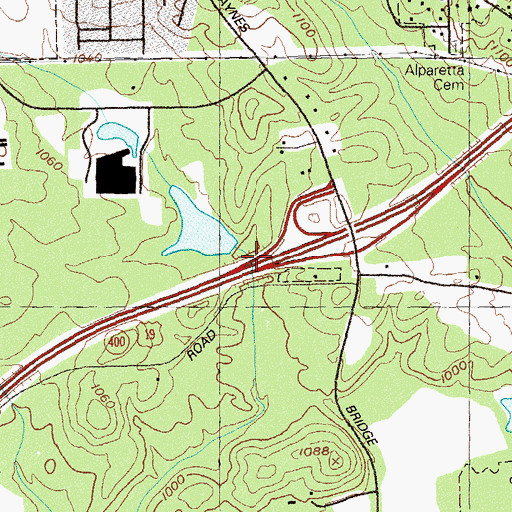 Topographic Map of Morrison Lake, GA