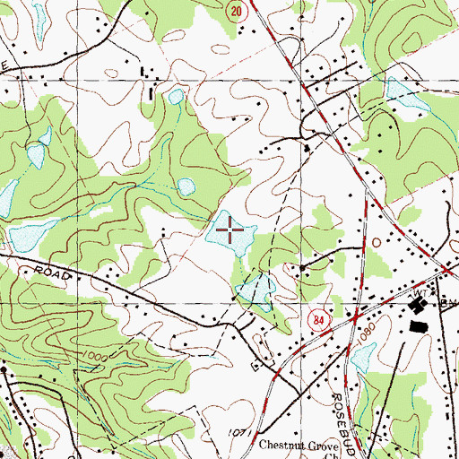Topographic Map of Soseby Lake, GA
