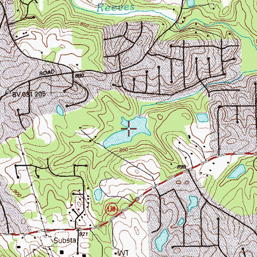 Topographic Map of Hatcher Lake, GA