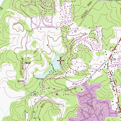 Topographic Map of Clearlake Court Dam, GA