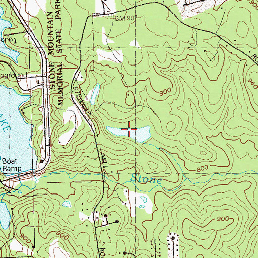 Topographic Map of Ramsden Lake Dam, GA