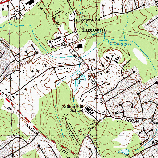 Topographic Map of Sturdivant Lake, GA