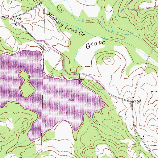 Topographic Map of Grove River Structure Number 51 Dam, GA
