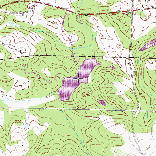 Topographic Map of Reservoir 33, GA