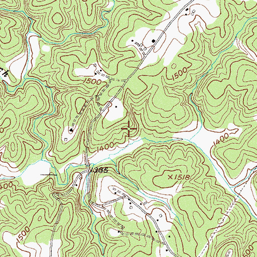 Topographic Map of Reservoir 36, GA