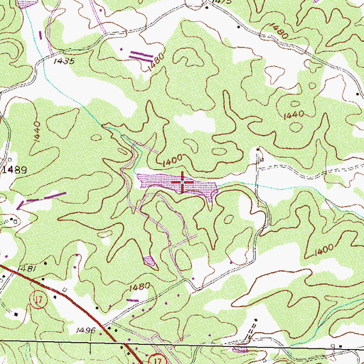Topographic Map of Reservoir 42, GA