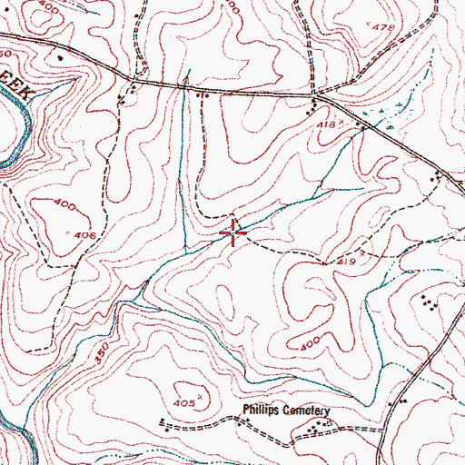 Topographic Map of Johnson Lake, GA