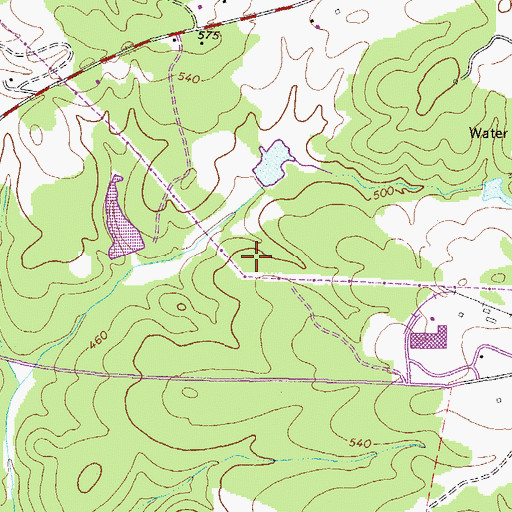 Topographic Map of Harris-Burdette Lake Two, GA