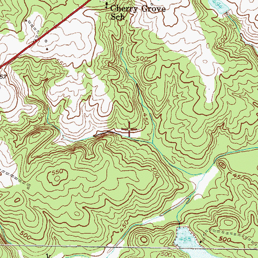 Topographic Map of Garrard Dam, GA