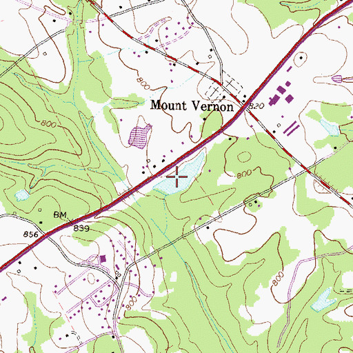 Topographic Map of Gunther Dam, GA