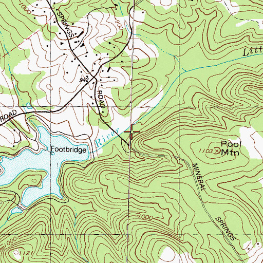 Topographic Map of Coleman Mill Dam, GA