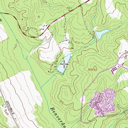 Topographic Map of Williamson Lake, GA