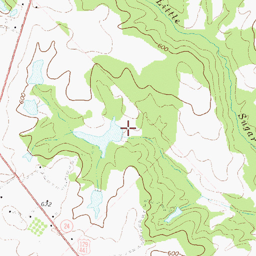 Topographic Map of Wilson Lake Dam, GA