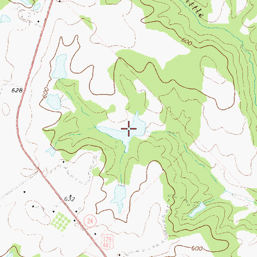 Topographic Map of Wilson Lake, GA